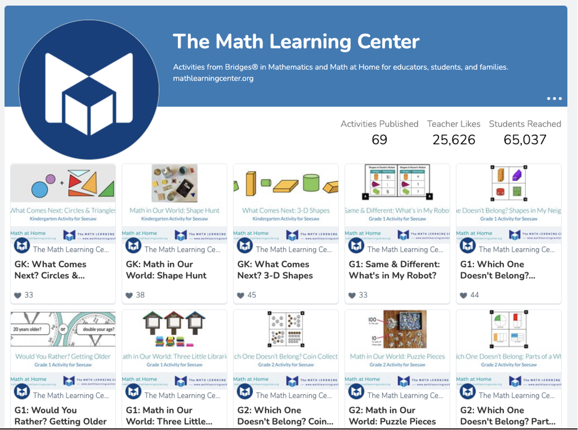 Seesaw on sale learning center